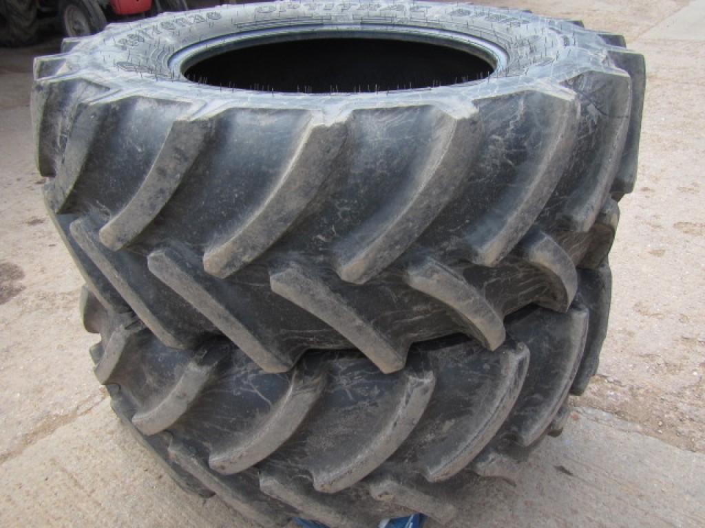 2x Goodyear 480/70/30 tyres 70%