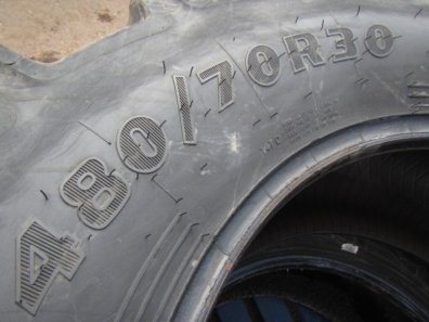 2x Goodyear 480/70/30 tyres 70%