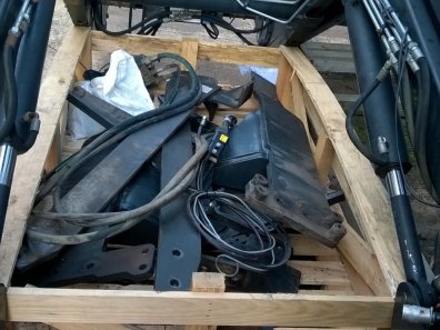 Trima 480 professional loader, to fit new Holland TS115, Euro carriage, 3rd service, joystick control, complete with brackets and valve