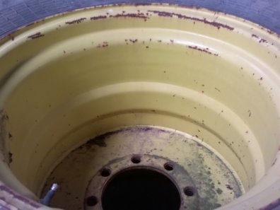 John Deere rims fitted with Prostor 28/26 tyres, 90% tread, 12 ply rating