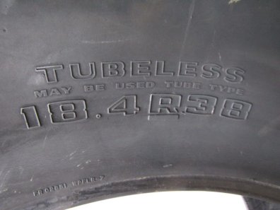 2x 18.4/38 Goodyear Super Traction Radial tyres