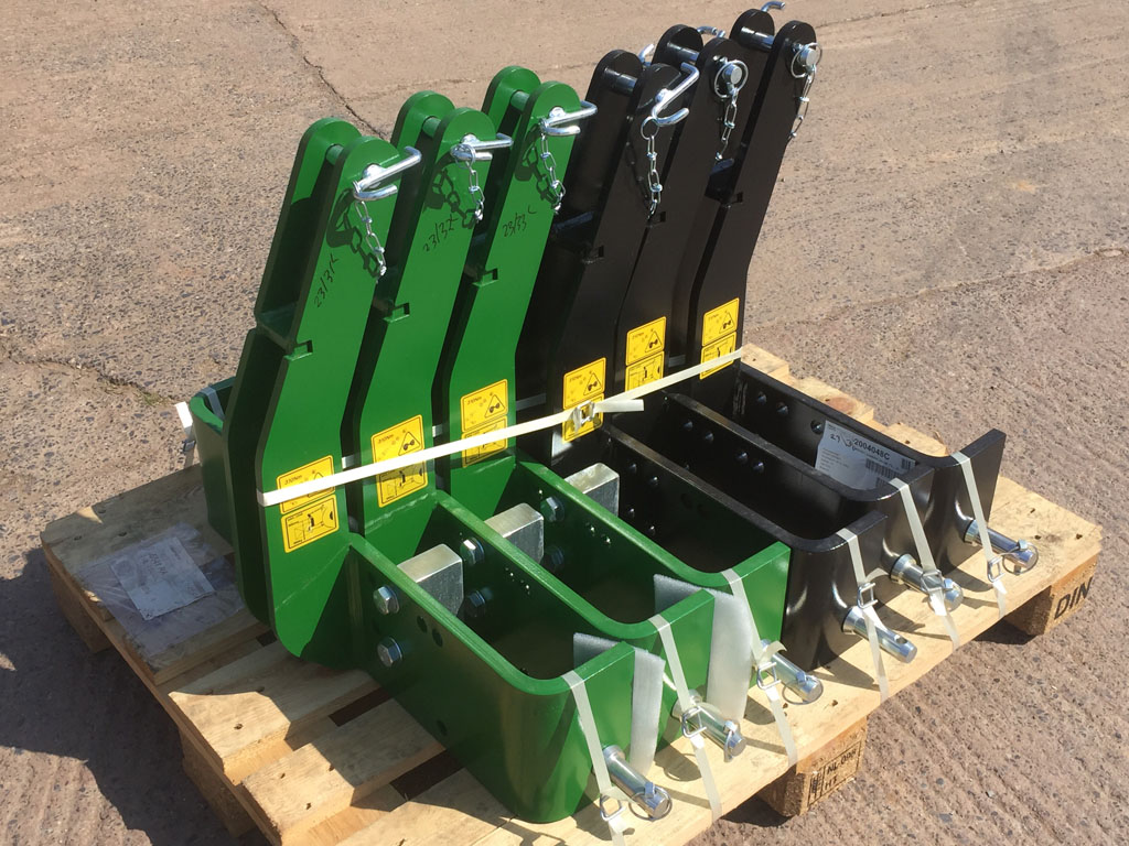 Zuidberg front linkage weight frame carriers to fit John Deere and CNH weight blocks