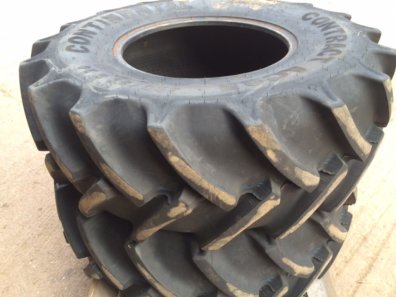2x 16.9/24 Continental tyres 85%