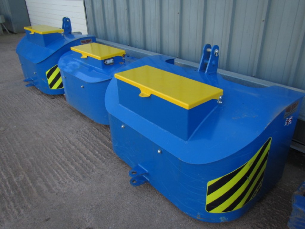 Agriweld 800kg front weight, C/W toolbox and three point linkage
