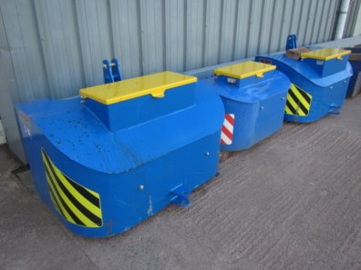 Agriweld 800kg front weight, C/W toolbox and three point linkage