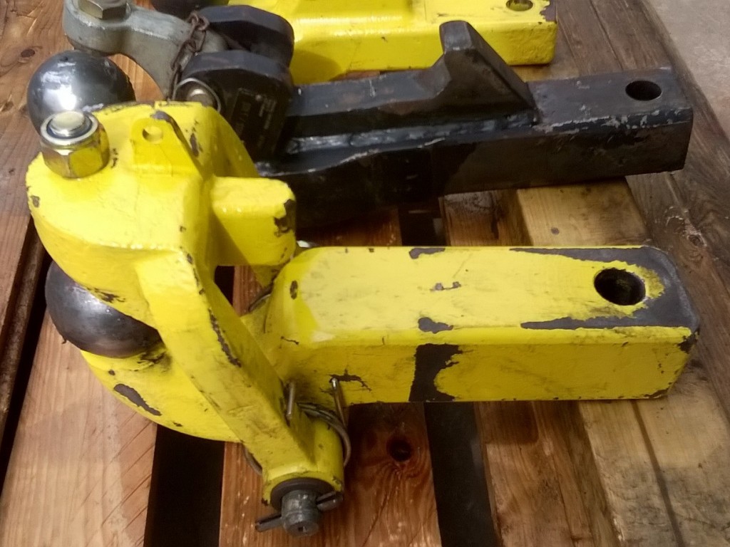 Scharmuller heavy duty ball hitches, to fit Dromone, Bill Bennet, Case, New Holland and John Deere hitches, little use