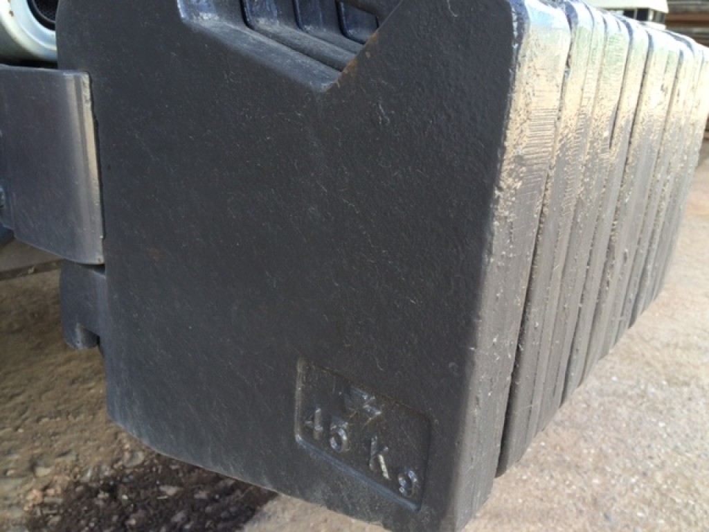 Massey Ferguson tractor weights, 45kg each