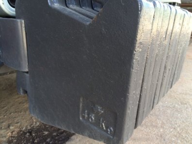 Massey Ferguson tractor weights, 45kg each