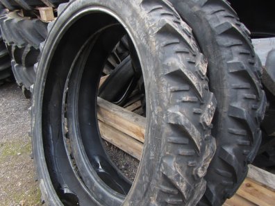 2x Kleber 9.5/44 row crop tyres 20%