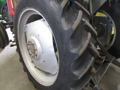 13.6/38 Goodyear Super Traction Radial tyres 75%, fitted to Massey Ferguson wheels