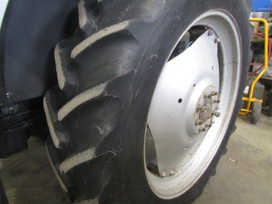 13.6/38 Goodyear Super Traction Radial tyres 75%, fitted to Massey Ferguson wheels