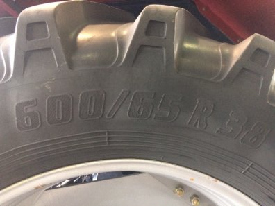 2x 600/65/38 Alliance tyres, fitted to Case 5150 rims (will also fit John Deere)