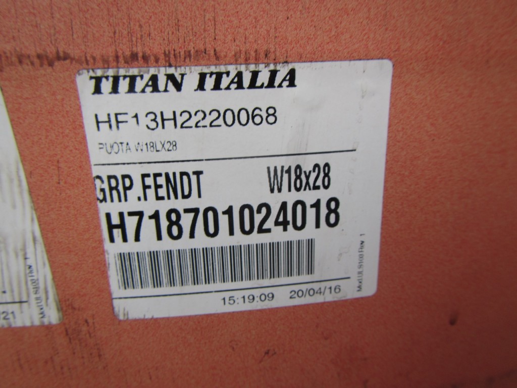 2x 23 x 38 + 2x 18 x 28 Fendt wheels, to fit Fendt 718/720/722/724
