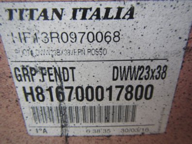 2x 23 x 38 + 2x 18 x 28 Fendt wheels, to fit Fendt 718/720/722/724