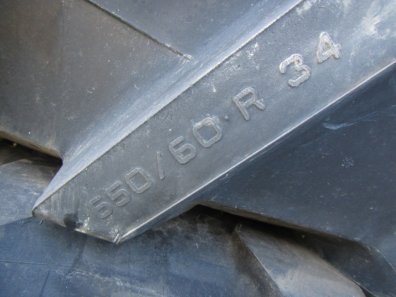 2x 650/60/34 new Trelleborg tyres