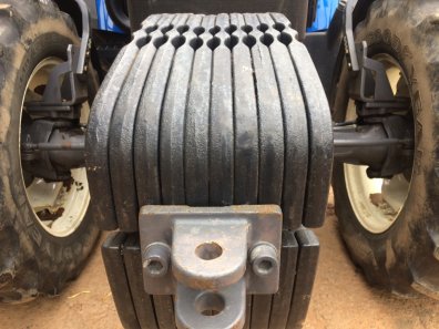10x 45kg New Holland fan weights complete with tow eye