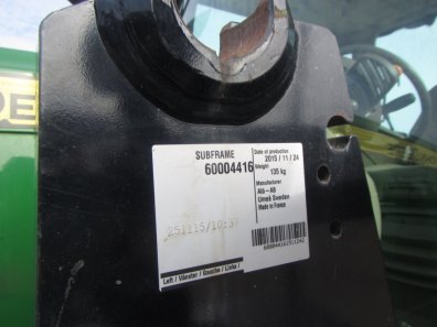 Quicke bracket and valve with electric joystick, 2015, to fit JD 6215R, these brackets are for a Quicke Q88 loader