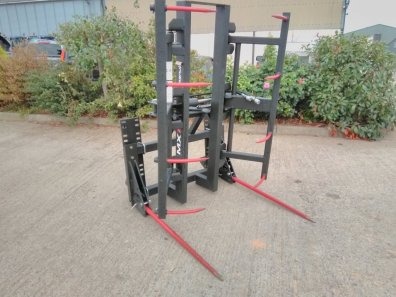 MX V500 bale grab, Floating bottom tine kit, JCB Q-fit bolt on brackets, Ex demo - as new