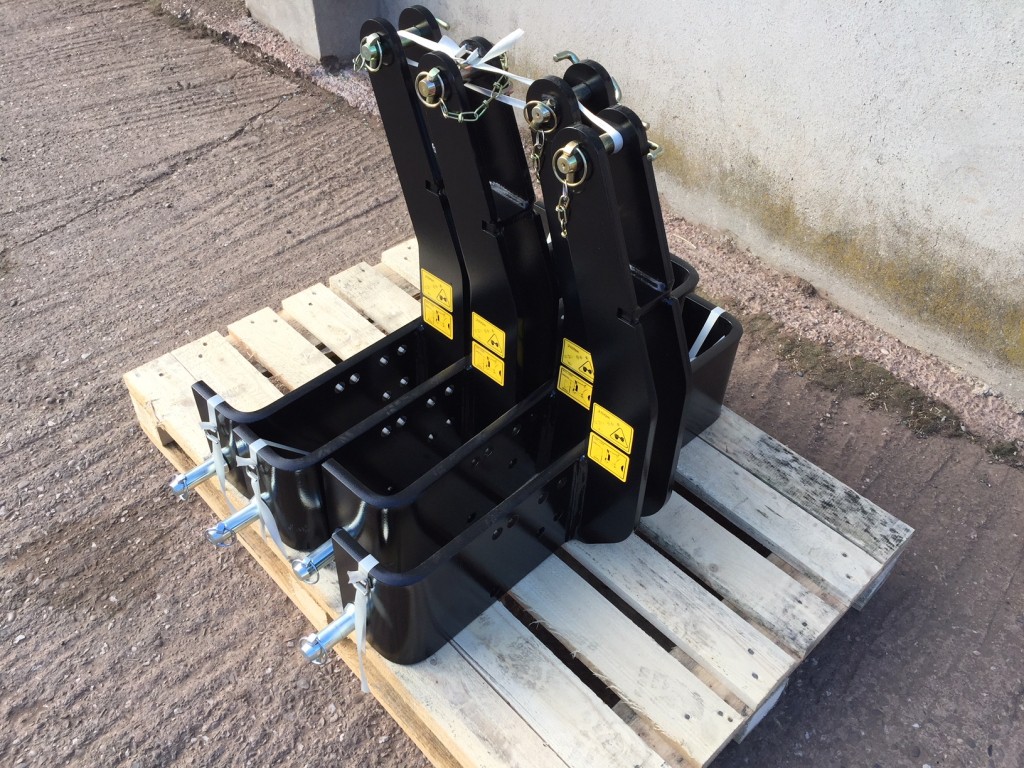 Zuidberg front linkage weight frame carriers to fit New Holland and Case weight blocks