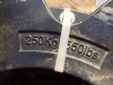CNH rear wheel weights, to fit Case and Newholland tractors, 250kg each
