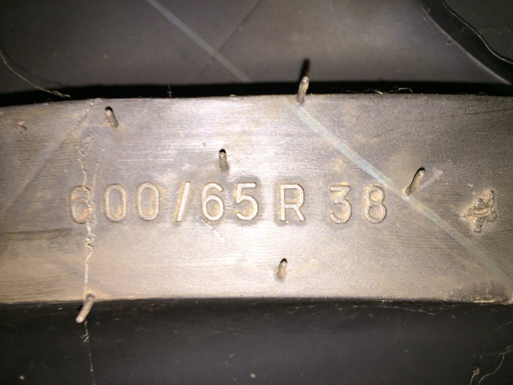 1x new 600/65/38 Michelin tyre