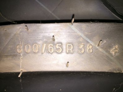 1x new 600/65/38 Michelin tyre