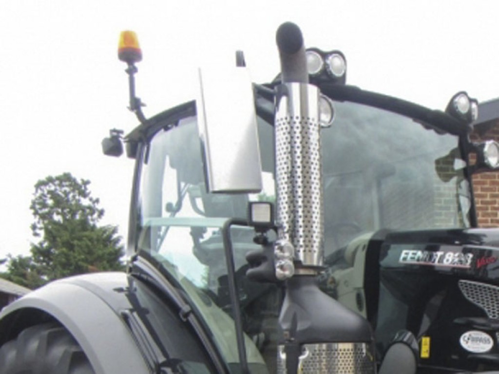 2x new chrome mirror guards, to fit large electric Fendt mirrors