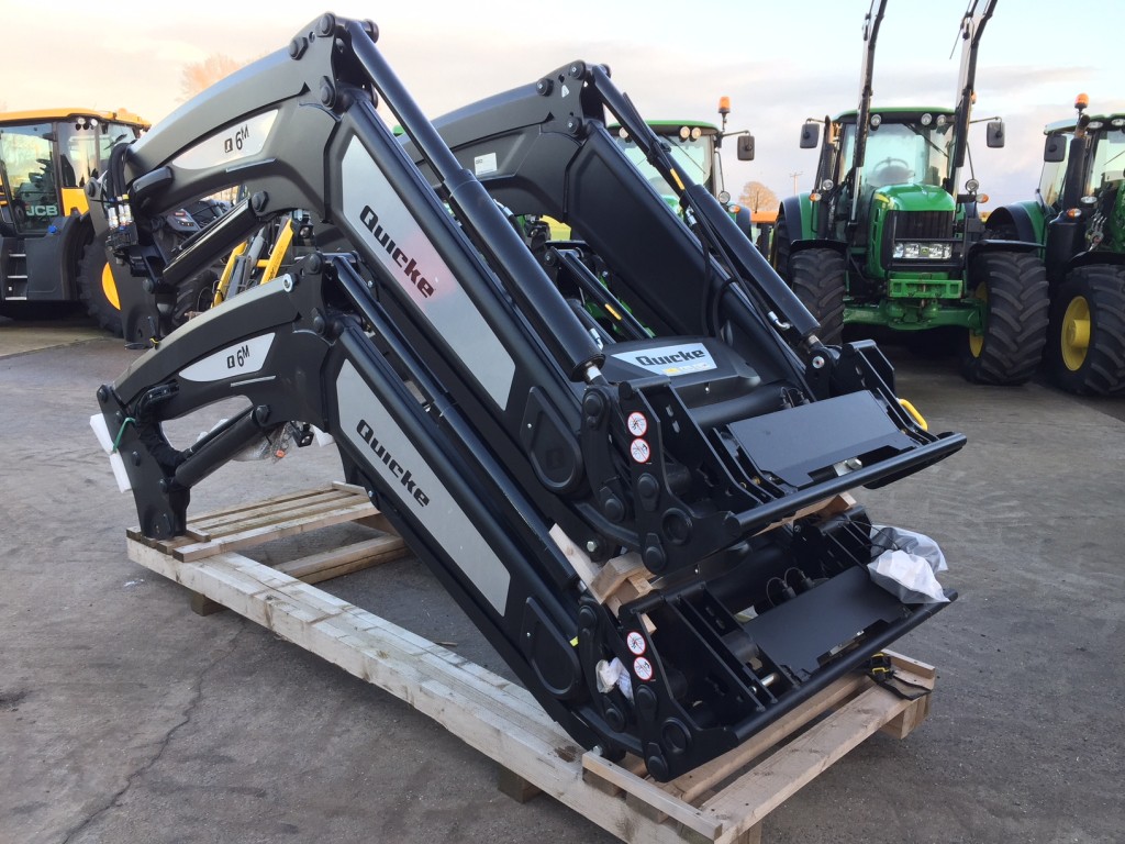 new Quicke 6M loader boom, euro/Trima carriage, soft ride suspension, third service, this boom is similar to the Quicke Q66, available with lights and on board weighing