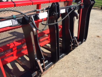 Albutt B809PPHX Buck rake, 2014, 9ft Wide, 11 Hardox tines + 2 KV side tines, complete with JCB Qfit + three point linkage hooks