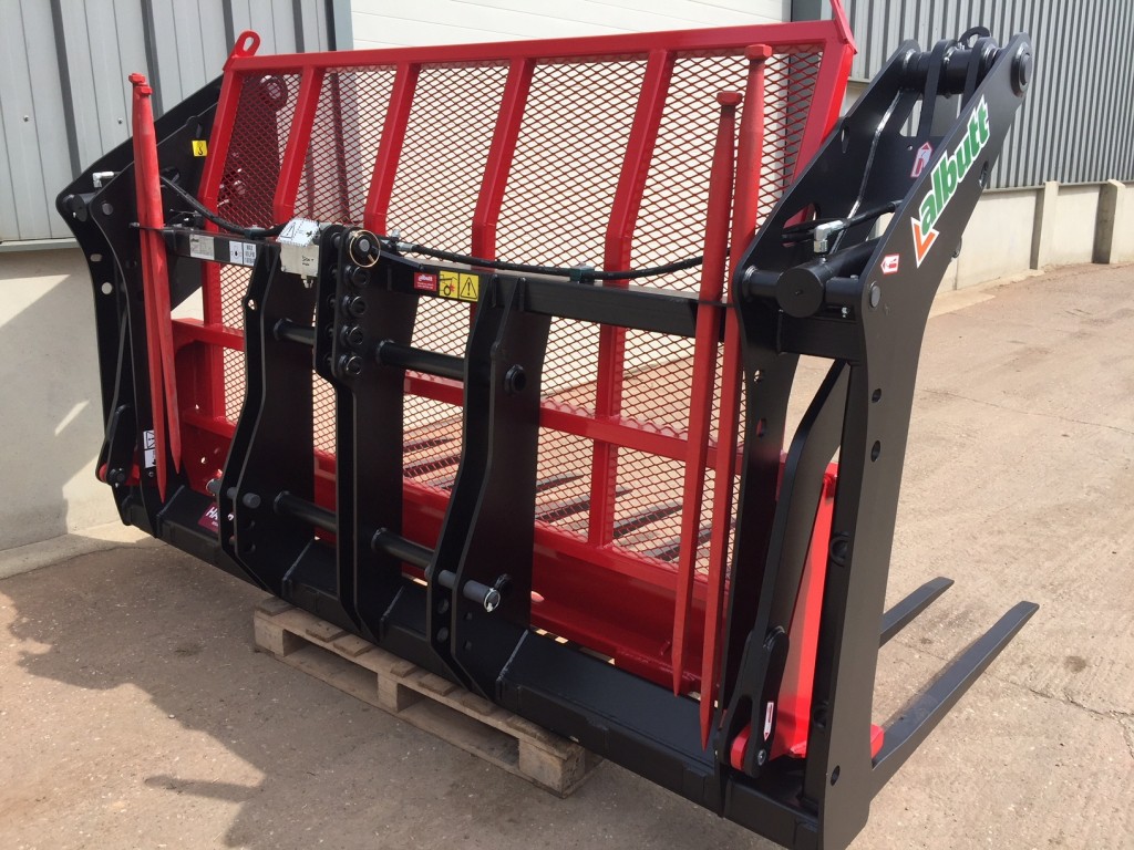 Albutt B809PPHX Buck rake, 2019, 9ft wide, 11 Hardox tines + 2 KV side tines, complete with three point linkage hooks