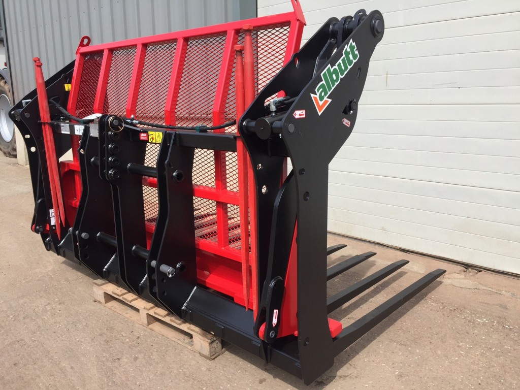 Albutt B809PPHX Buck rake, 2019, 9ft wide, 11 Hardox tines + 2 KV side tines, complete with three point linkage hooks
