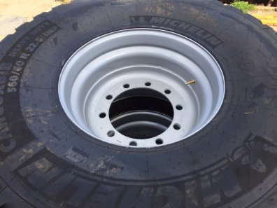 4x 560/60/22.5 Michelin CARGOXBIB tyres fitted to 10 stud wheels