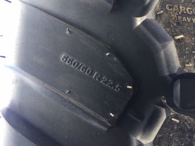 4x 560/60/22.5 Michelin CARGOXBIB tyres fitted to 10 stud wheels