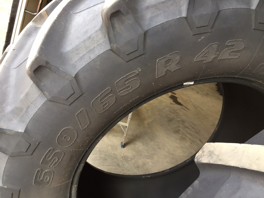 2x 650/65/42 Trelleborg tyres 45-50%