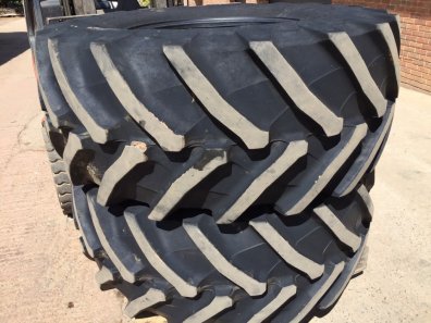 2x 600/65/28 Trelleborg tyres 75%