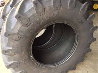 2x 600/65/28 Trelleborg tyres 75%