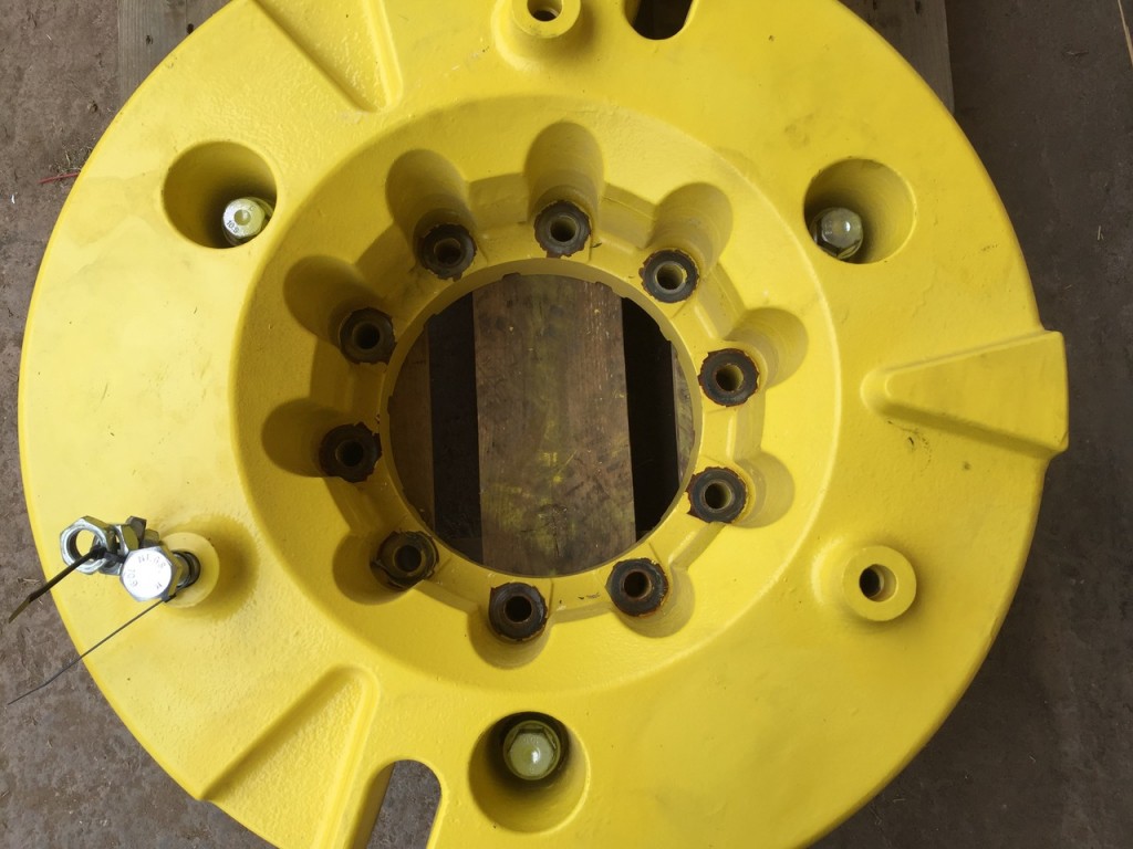 2 x John Deere wheel weights, 2018, as new