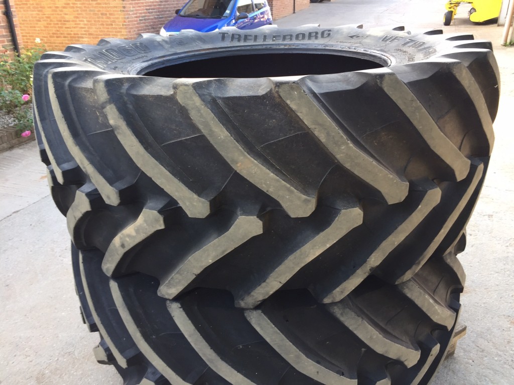 2x 710/60/42 Trelleborg tyres 85%