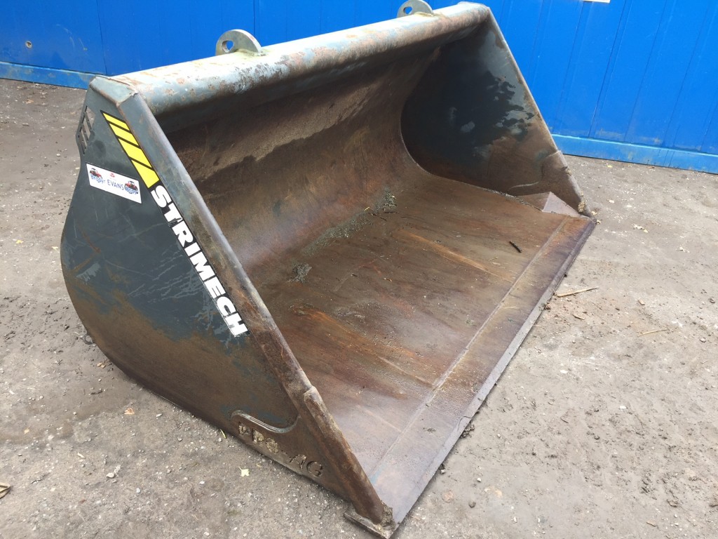 used Strimech Pro ag BKT15-76 bucket, pin and cone hooks, solid condition, this bucket will hold approximately 800kg of wheat