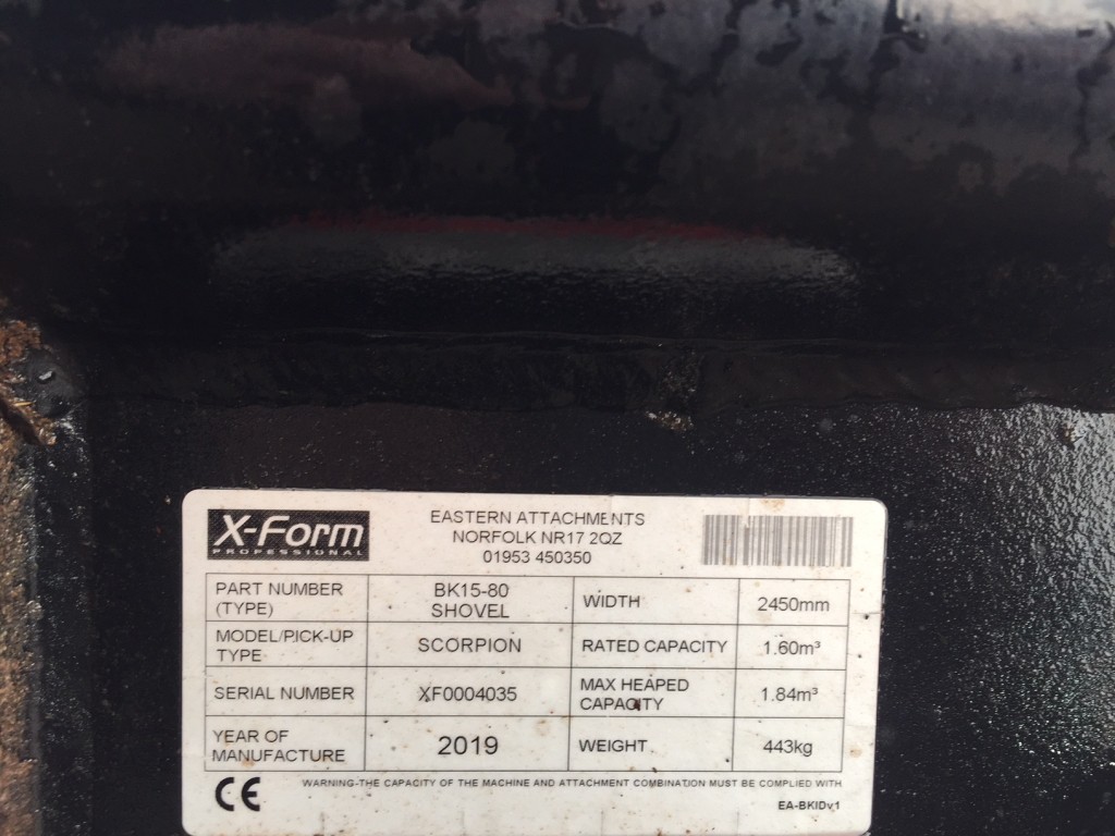 Cherry Products 15-80 bucket, 2019, Scorpion/Kramer brackets, 7ft 6 wide, good solid condition