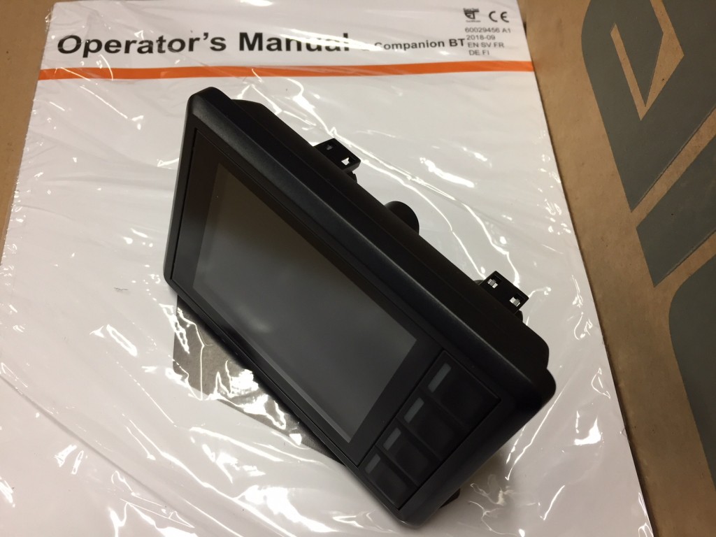 new Quicke Q-Compaion kit, load weighing, implement position monitor, maintenance reminder, diagnostics, data transfer via blue Bluetooth, 2 position sensors