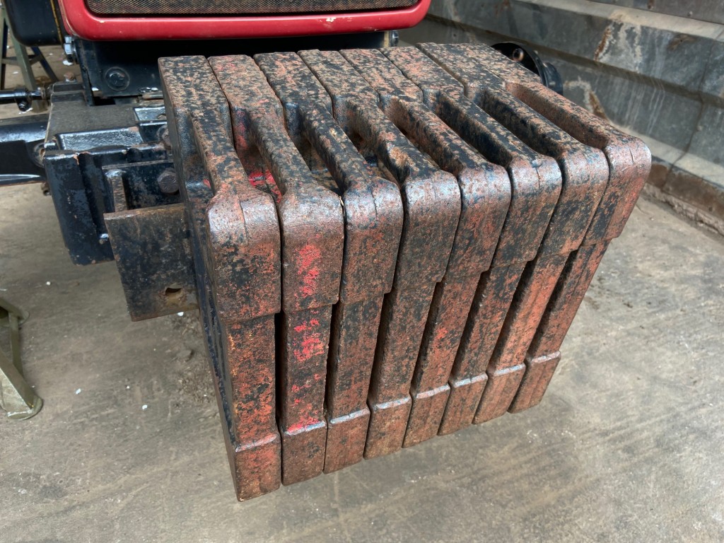 8x International tractor weights complete with carrier