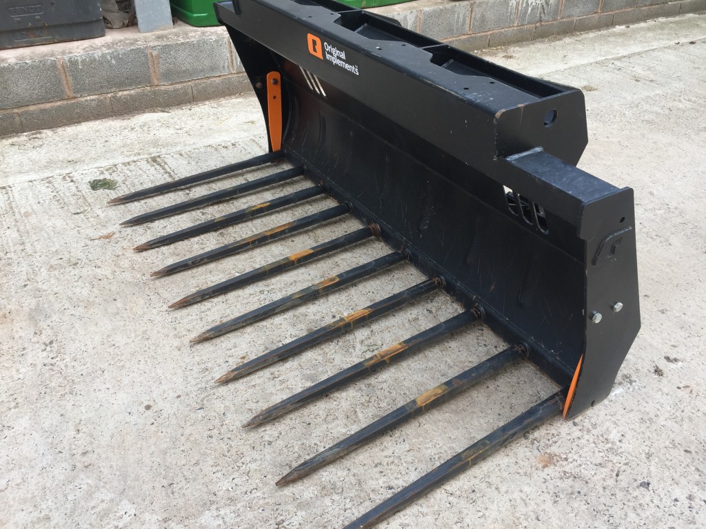 Quicke 190 dung fork, as new, 6ft wide