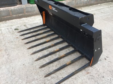 Quicke 190 dung fork, as new, 6ft wide