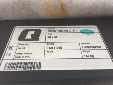 Quicke 3.5T pallet tines, new, JCB Q fit hooks, 1.2m tines