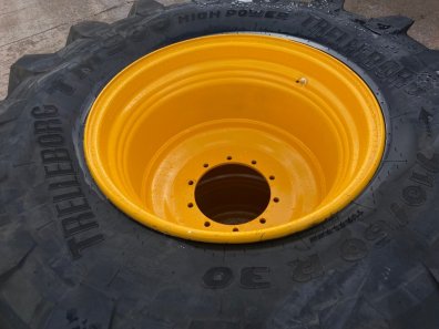 4x 710/60/30 new Trelleborg tyres fitted to JCB 4220 wheels