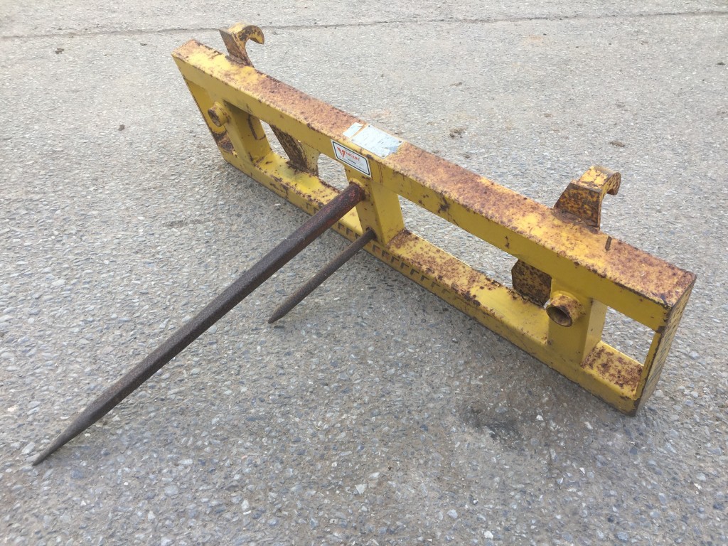 Twose round bale spike, used, Euro hooks