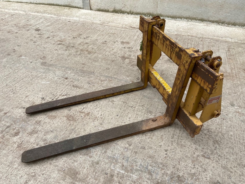 MF 50EX industrial pallet forks, manufactured by McConnel