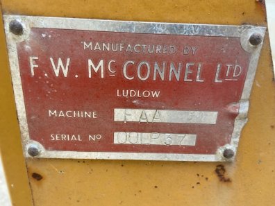 MF 50EX industrial pallet forks, manufactured by McConnel