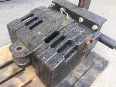 Case tractor weights complete with tow weight and linkage frame
